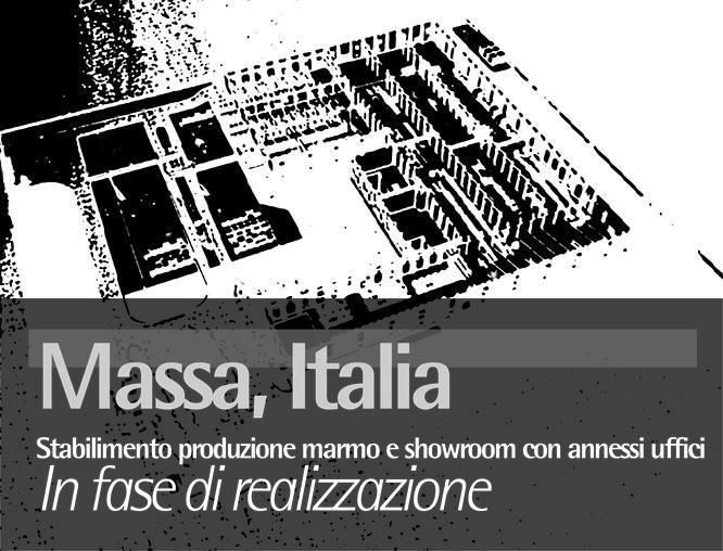 Massa, Italy Stabilimento produzione marmo e showroom con annessi uffici