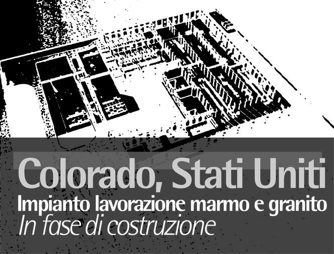 Colorado, Stati Uniti, Impianto lavorazione marmo granito